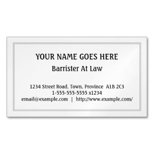 Avocat simple au carte de visite magnétique de lo