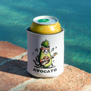 Avocato Bassist - Punk Cat Avocado Pixel Art Dosenkühler