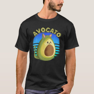 Avocato Funny Niedlich Cat Avocado Geschenk für Ve T-Shirt