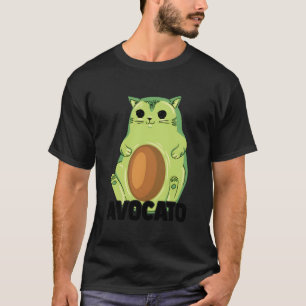 Avocato Katze Avocado Essen Wortspiel Frucht Vegan T-Shirt
