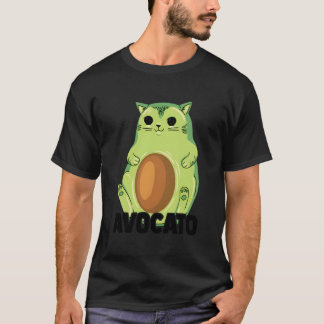 Avocato Katze Avocado Essen Wortspiel Frucht Vegan T-Shirt