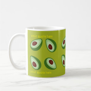 AVOCATO-MUSTER editierbar Kaffeetasse