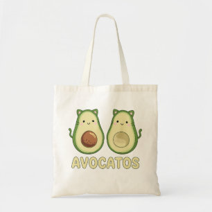 Avocatos Kawaii Cat & Avocado Tragetasche