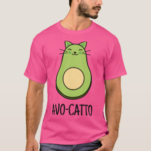 Avocatto Niedliche Avocado Cat Design T-Shirt