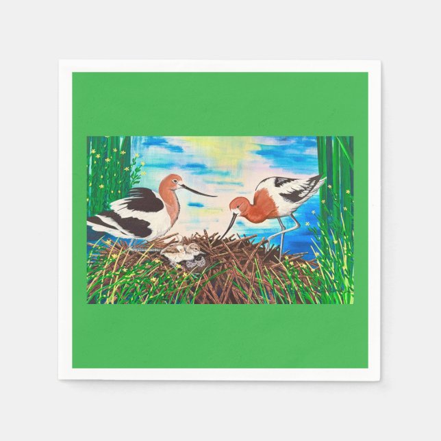 Avocet Napkins Serviette (Vorderseite)