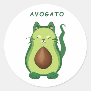 Avog Runder Aufkleber