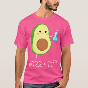 Avogadro's Number Pun. Niedlicher Avocado Chemist. T-Shirt