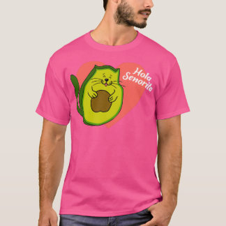 Avogato avocado cat Hola senorita Classic TShirt