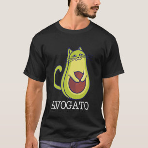 Avogato Avocado Lustig Niedlich Katzen Vegan T-Shirt