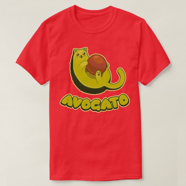 Avogato Cat Avocado T-Shirt (Design vorne)