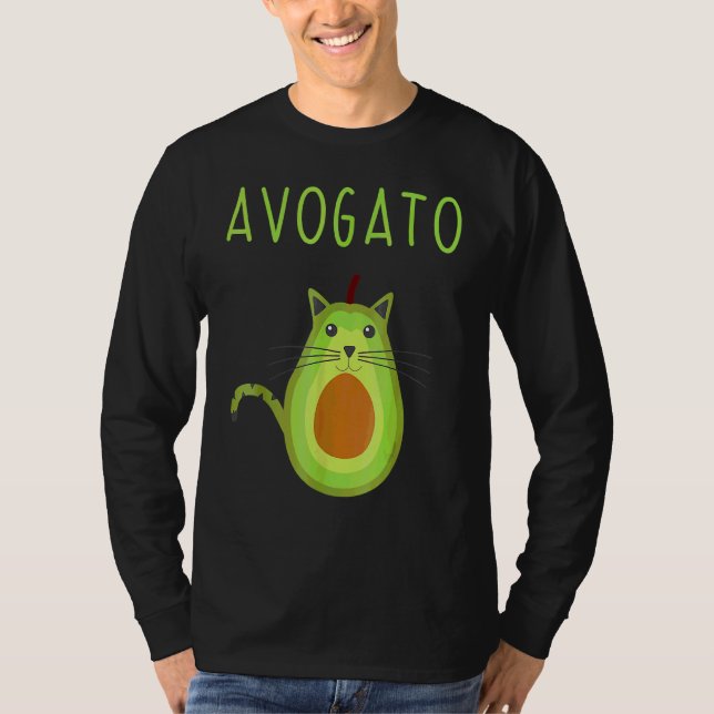 Avogato Cinco De Mayo Cinco De Meow Cat Avocado 3 T-Shirt (Vorderseite)