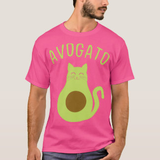 Avogato Funny Avocado Cat Niedlich Cat Face 2 T-Shirt