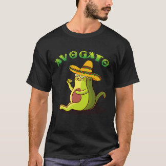 Avogato Katze Avocado Cinco de Mayo Süße Katze Mex T-Shirt