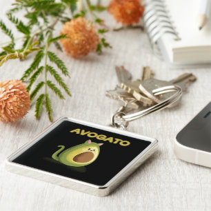 Avogato Katze - Avocado-Geschenk für Cinco De Meow Schlüsselanhänger