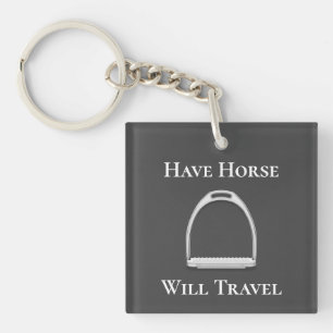 "Avoir Cheval Voyage" Fer à sirop gris foncé