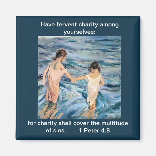 Avoir une charité fervent - Magnet (Devant)