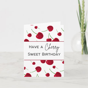 Avoir une Cherry Sweet Anniversaire - Carte de jeu