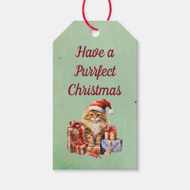 Avoir une étiquette de cadeau de Noël (Devant)