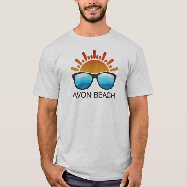 Avon Beach North Carolina Sonnenbrille T-Shirt (Vorderseite)