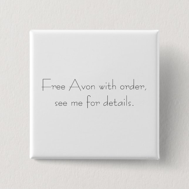 Avon-Button Button (Vorderseite)