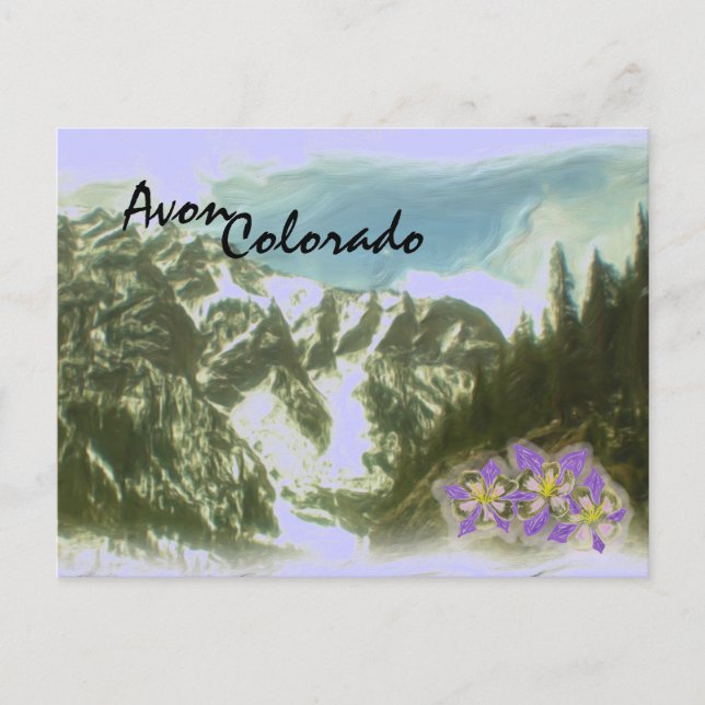 Avon Colorado landschaftliche Postkarte (Vorderseite)
