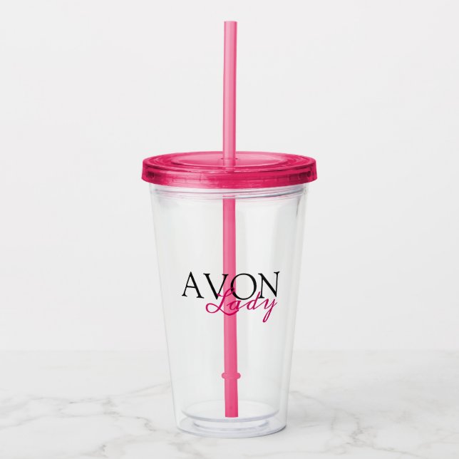 Avon-Dame Acryltrinkbecher (Vorderseite)