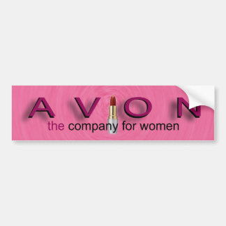 AVON die Firma für rosa Autoaufkleber der Frauen