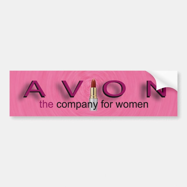 AVON die Firma für rosa Autoaufkleber der Frauen (Vorne)
