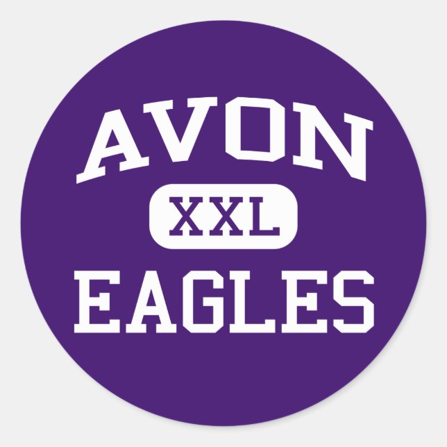 Avon - Eagles - Avon High School - Avon Ohio Runder Aufkleber (Vorderseite)