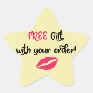 Avon fördernd, freies Geschenk mit Ihrem Auftrag Stern-Aufkleber
