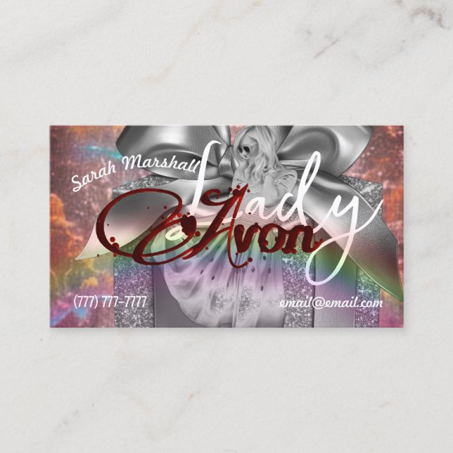 Avon Lady Business Card Visitenkarte (Vorderseite)
