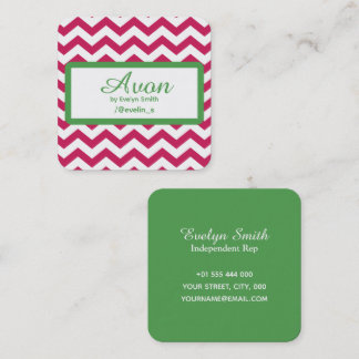 Avon Marketing Beauty Quadratische Visitenkarte