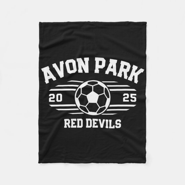 Avon Park Red Devils Fußballrechnung 2025  Fleecedecke (Vorderseite)