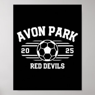 Avon Park Red Devils Fußballrechnung 2025 Poster