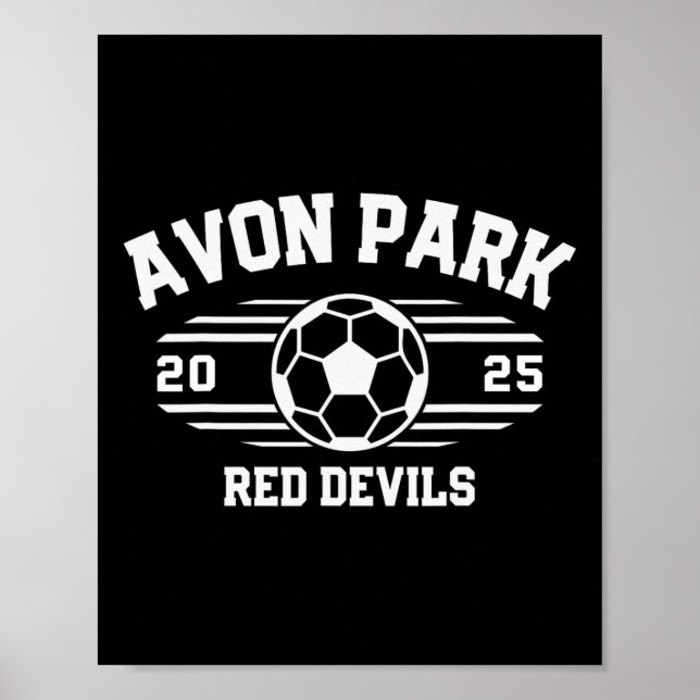 Avon Park Red Devils Fußballrechnung 2025  Poster (Vorne)