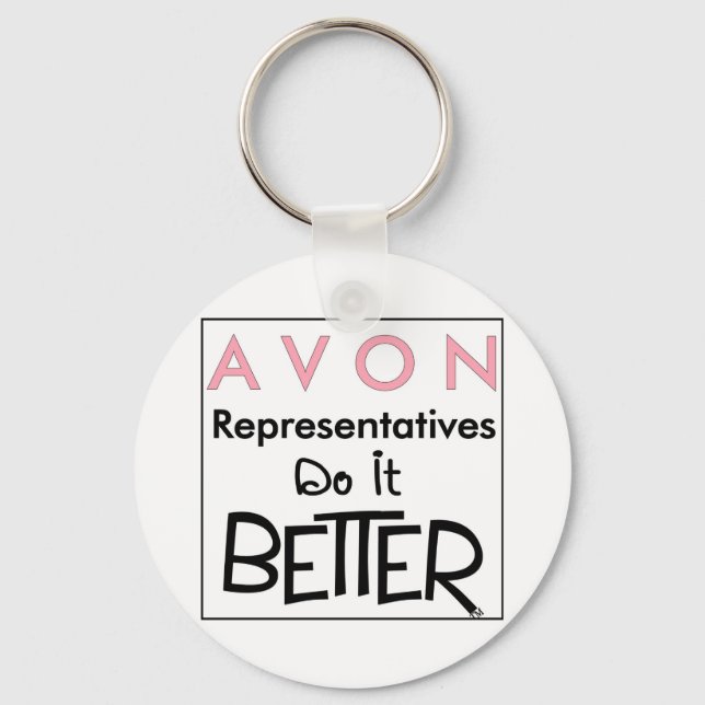 Avon Reps macht es besser Schlüsselanhänger (Vorderseite)