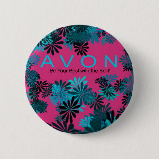AVON-Rosa und blauer motivierend Knopf Button