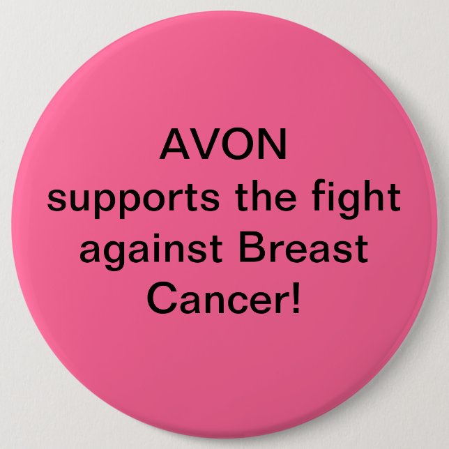 Avon stützt den Kampf gegen Brustkrebs Button (Vorderseite)
