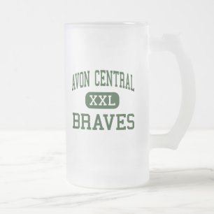 Avon-Zentrale - Braves - hoch - Avon New York Mattglas Bierglas