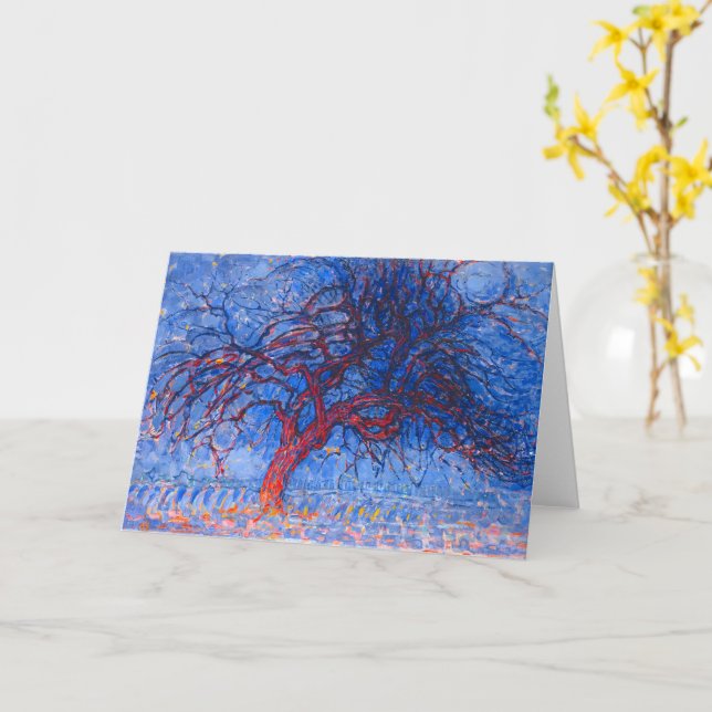 Avond (Abend): The Red Tree - Piet Mondrian - Karte (Gelbe Blume)