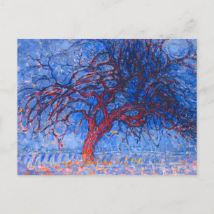 Avond (Abend): The Red Tree - Piet Mondrian - Postkarte