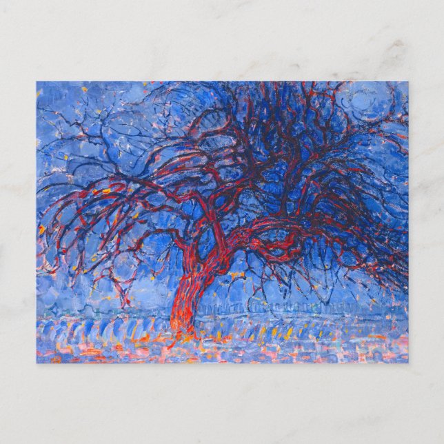 Avond (Abend): The Red Tree - Piet Mondrian - Postkarte (Vorderseite)