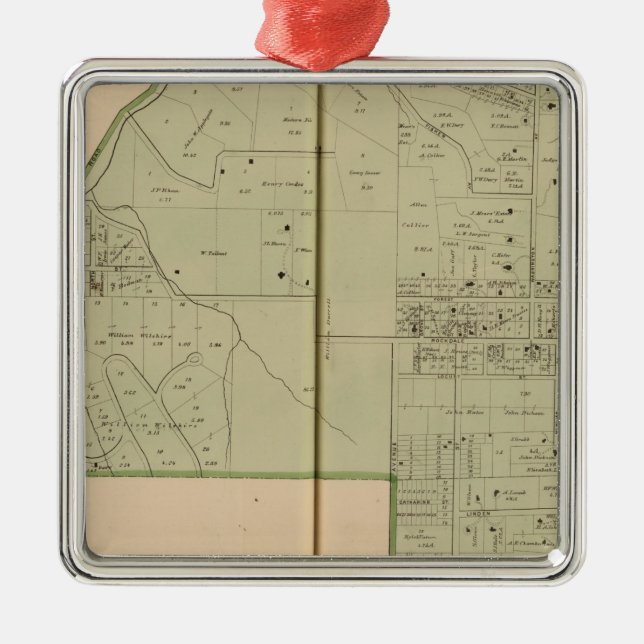 Avondale, Ohio Silbernes Ornament (Vorne)