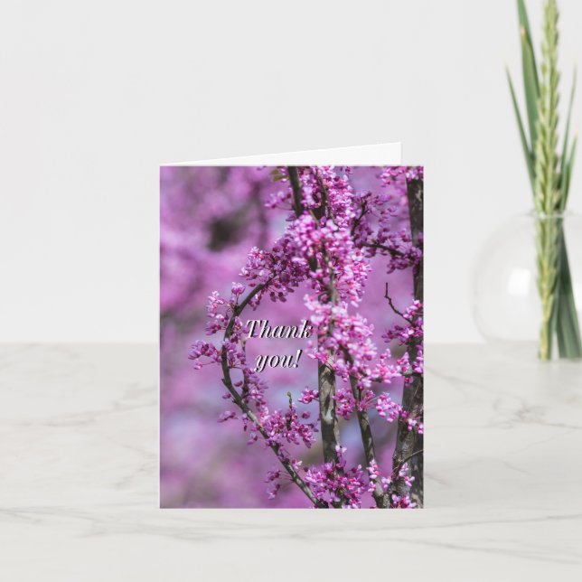 Avondale Redbud Art Danke-Card Dankeskarte (Vorderseite)