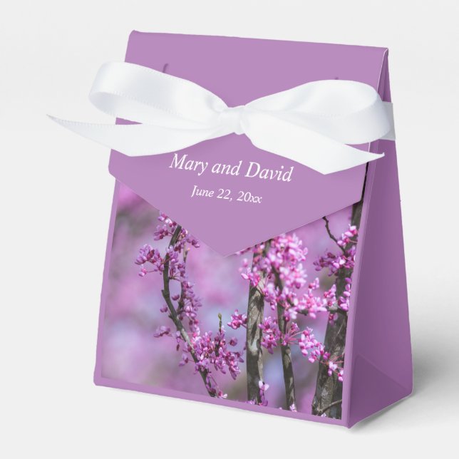 Avondale Redbud Art Wedding Geschenkschachtel (Vorderseite)
