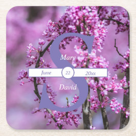 Avondale Redbud Art Wedding Paper Untersetzer