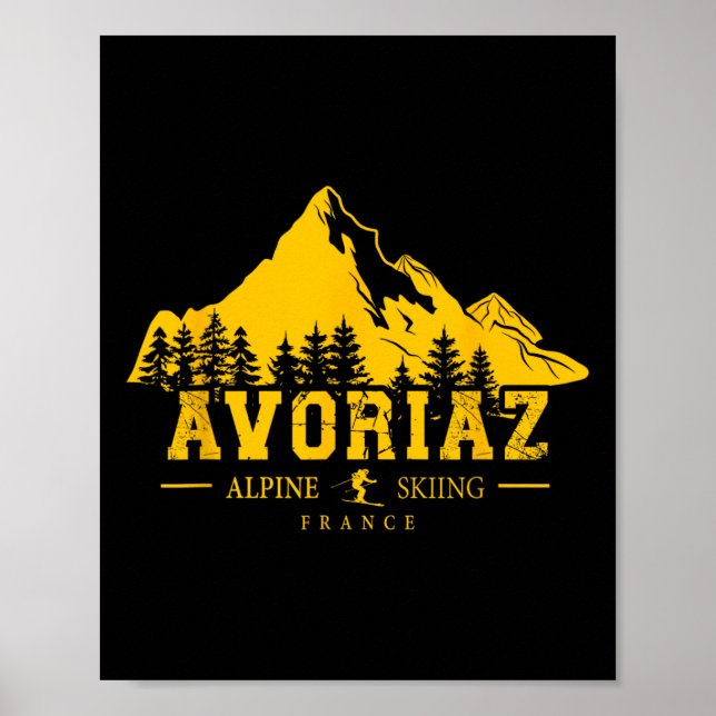 Avoriaz Frankreich Skigebiet Alpin Alp Poster (Vorne)