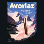 Avoriaz, französisches Skireisepaket Fotodruck<br><div class="desc">Avoriaz,  französisches Ski-Poster,  Avoriaz Frankreich Urlaubskipposter. Avoriaz ist ein französischer Bergort im Herzen des Portes du Soleil. Es befindet sich auf dem Gebiet der Gemeinde Morzine.</div>