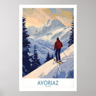 Avoriaz Ski Plakat Frankreich 1