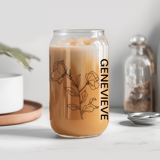 Avril Fleur de naissance Pois doux avec nom person (Créateur téléchargé)